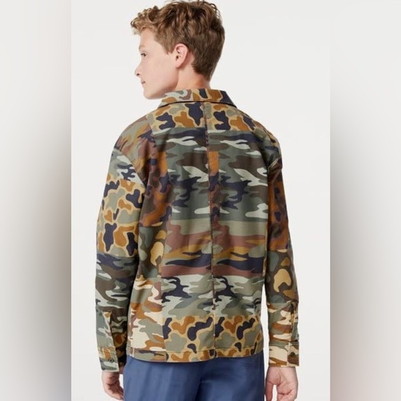 FREE ASSEMBLY ~ Desert Camel Camo Patchwork Chore Jacket ~ Youth L (10/12) - Picture 5 of 12